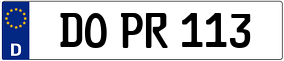 Trailer License Plate